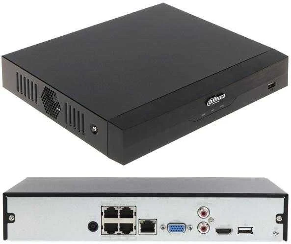 IP REGISTRATORIUS NVR4104HS-P-EI 4 KANALAI, 4 PoE WizSense DAHUA