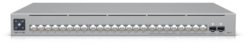 UBIQUITI USW-Pro-Max-24-PoE komutatorius Etherlighting 8x RJ45 2.5Gbps 16x RJ45 1000Mbps 2x SFP+ L3 400W PoE