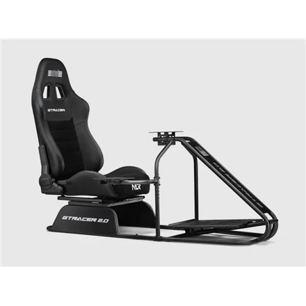 Next Level Racing Naujo lygio lenktynės | GTRacer 2.0 | Lenktynių simuliatoriaus kabina | Juodas