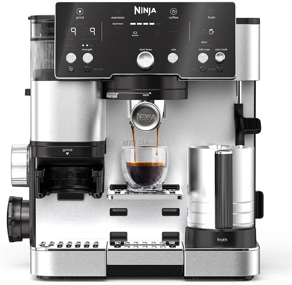 Superautomatinis kavos aparatas NINJA Luxe Essential ES501EU, Sidabrinis