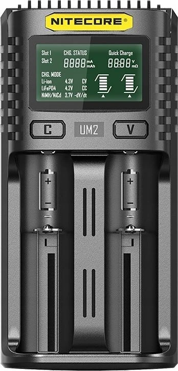 Nitecore UM2 2 x Penlite charger (AA/AAA) with indicator