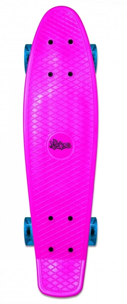 Riedlentė No Rules No Rules Skateboard fun skrituļdēlis ar gaismiņām rozā AU 349