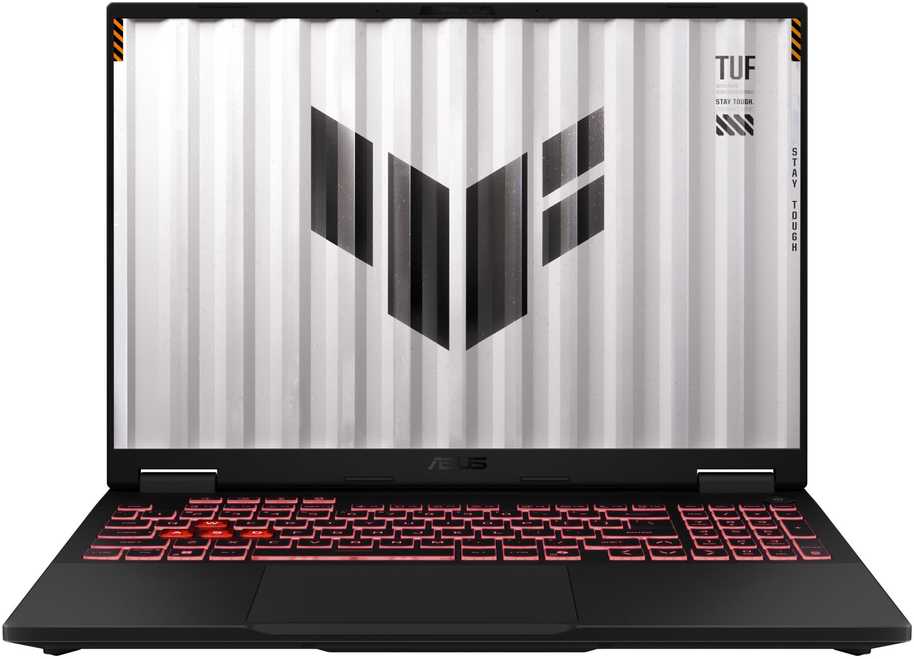 Nešiojamas kompiuteris ASUS FA608UH-RV115W TUF CPU AMD RyzenT 7 260 3.8 GHz 16 " 1920 x 1200 pikselių RAM 16 GB DDR5-SDRAM SSD 512 GB Discrete graphics NVIDIA® GeForce RTXT 5050 8 GB On-board graphics Yes Numeric keypad Yes OS installed Windows 11 Home Colour Pilkas Weight 2.2kg 5600 MHz 90NR0KS1-M008S0