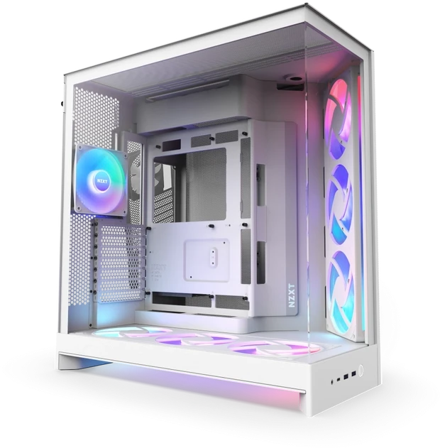 NZXT H9 Flow RGB+ (2025) balta