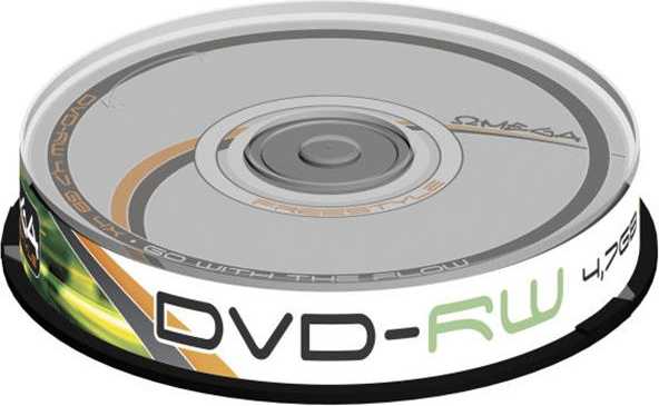 Omega DVD-RW 4,7 GB 4x10 vienetų (40151)