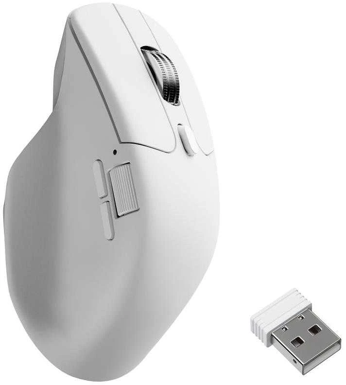 Belaidė kompiuterio pelė Keychron M6 8K (M6S-A24 All Silent Micro Switch) | 8000Hz | Balta