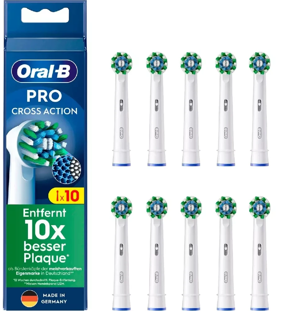 Oral-B Pro Cross Action brush heads pack of 10