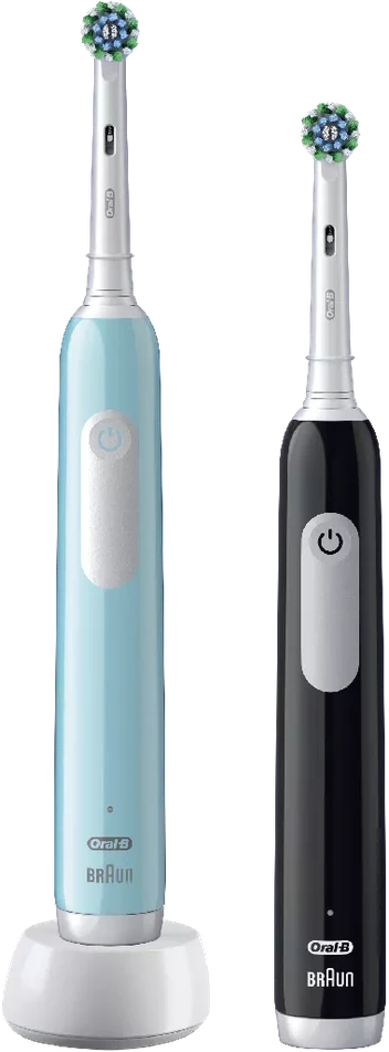 Oral-B | Elektrinis dantų šepetėlis, Duo pack | Pro Series 1 | Įkraunamas | Suaugusiems | Šepetėlių skaičius galvutės įeina 2 | Number of teeth brushing modes 3 | Mėlyna/Juodas