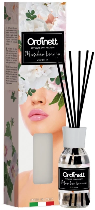 ORDINETT Dyfuzor zapachowy La Casa de los Aromas Z patyczkami zapachowymi 250ml balta piżmo (127849014)