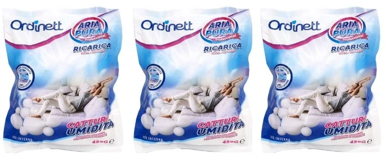 JetWorld ORDINETT Mitruma absorbetaja papildinajums 3 gab. x 450g neitrala smarza 1231142