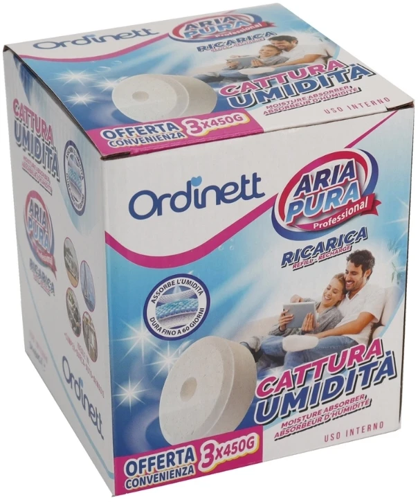 Jetworld ORDINETT Moisture absorbent refill tablets 450g x 3 pcs. neutral smell