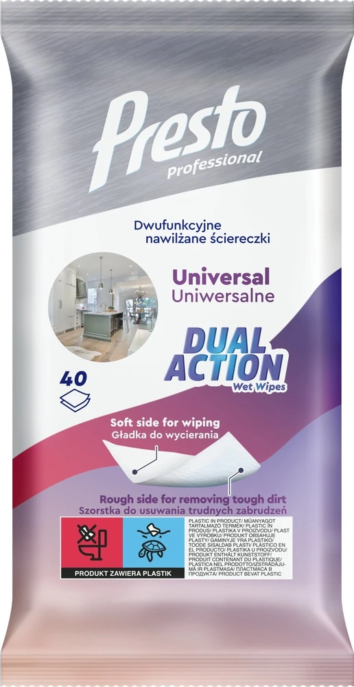 Osram Presto dvigubos paskirties drėgnos servetėlės, 40 vnt.