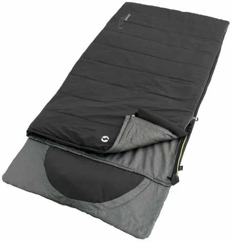 Outwell miegmaišis Contour 220 x 85 cm, -13/+16 °C, juodas