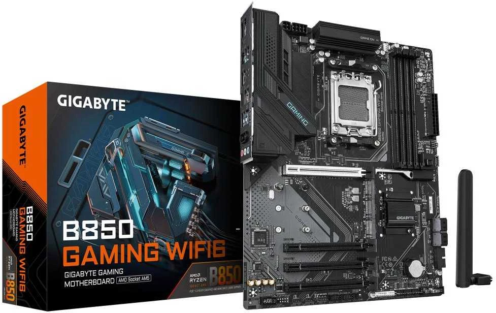 Pagrindinė plokštė GIGABYTE B850 GAMING WF6 AM5 MB 4xDDR5 4xSATA 3xM.2