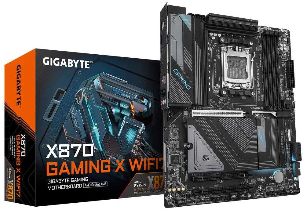 Pagrindinė plokštė GIGABYTE X870 GAMING X WIFI7 AM5 ATX MB