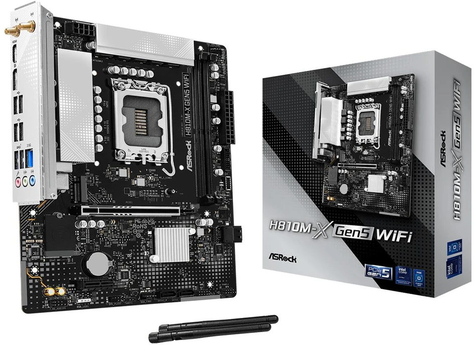 pagrindinė plokštė ASRock H810M-X GEN5