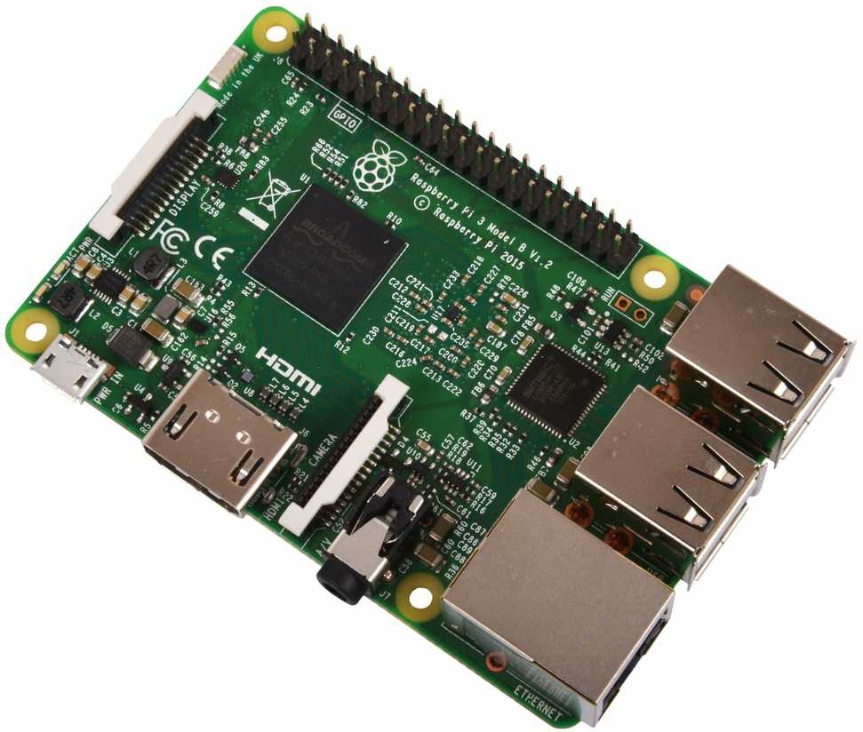 Raspberry Pi 3 Modell B 1GB | ARM Cortex-A53 4x 1,20GHz, 1GB RAM, WLAN, Bluetooth, LAN, 4x USB