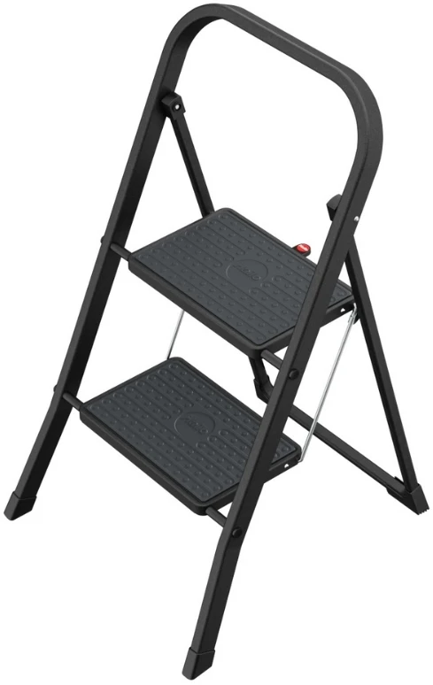 Bessey Hailo sulankstomas laiptelių suolas K44 StandardLine / plienas / 2 pakopos, apsauginė rankena / juodas