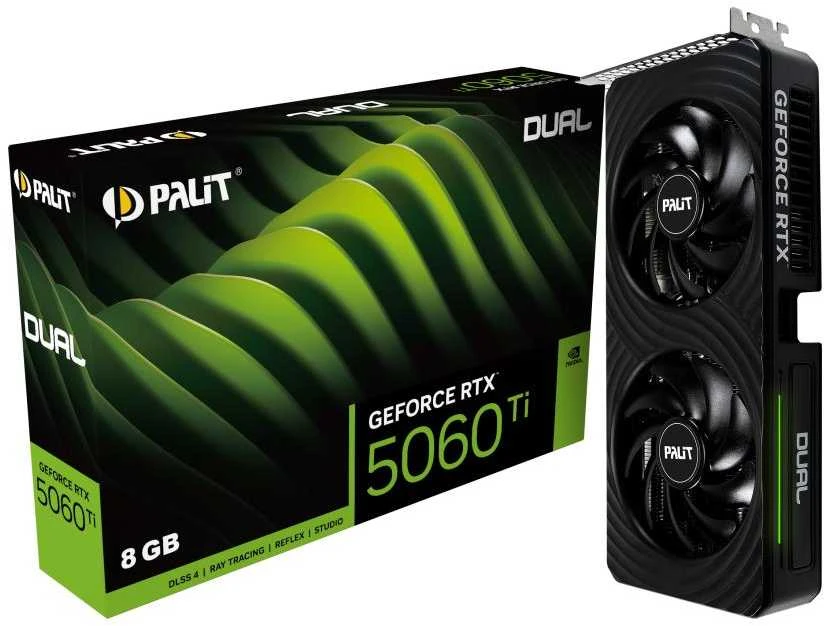 Vaizdo plokštė PALIT RTX 5060 Ti Dual 8GB GDDR7