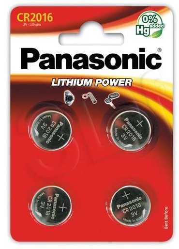 Panasonic Bateria litowa CR2016 blister 4vnt.