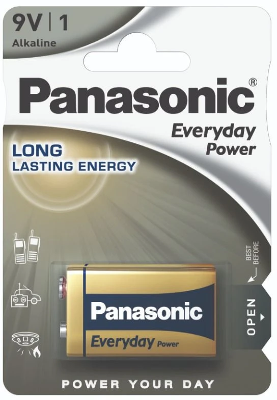 PANASONIC Everyday 6LR61EPS/1B Elementas