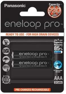 Panasonic eneloop pro AAA baterijos pakuotė