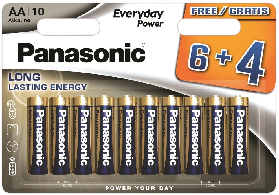 Panasonic Batteries Panasonic Everyday Power baterija LR6EPS/10BW (6+4)