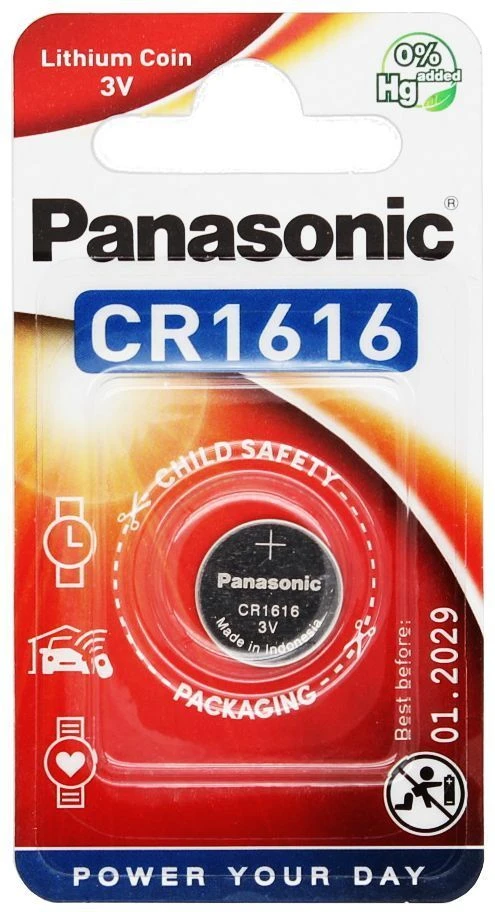 Panasonic elementas CR1616/1BP, 1 vnt.