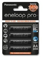 Panasonic Eneloop Pro R6 AA 2500mAh baterija, 4 vnt.