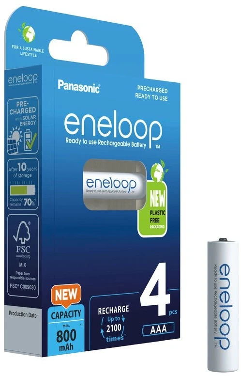 Panasonic ENELOOP BK-4MCDE/4BE AAA 800 mAh 4 vnt.