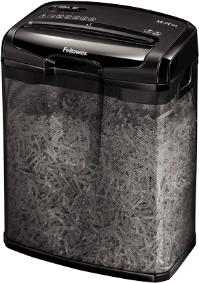 Fellowes M-7Cm paper shredder Particle-cut shredding Juodas