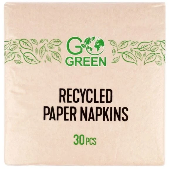 Gogreen Processed paper wipes 33x33cm / 0 162kg