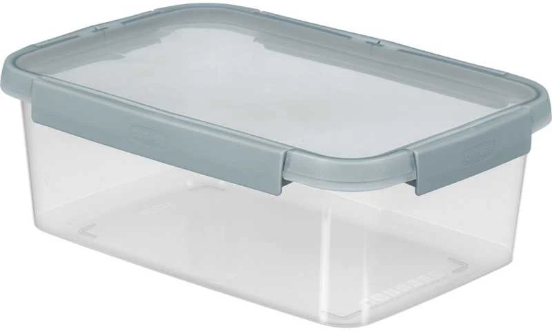 „Curver Smart fresh eco* line“ stačiakampis maisto indas, skaidrus/mėlynai pilkas, 5 l