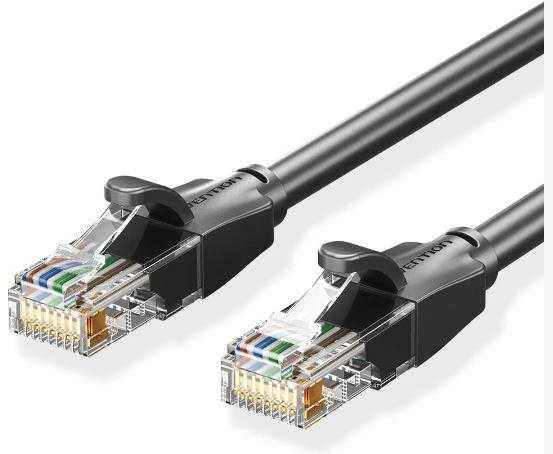 Vention UTP CAT6 RJ45 Ethernet tinklo kabelis 1000Mbps 5m juodas