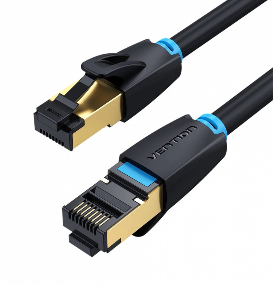 Vention 8 kategorija SFTP tinklo kabelio ventiliacija IKABI 3m Juodas