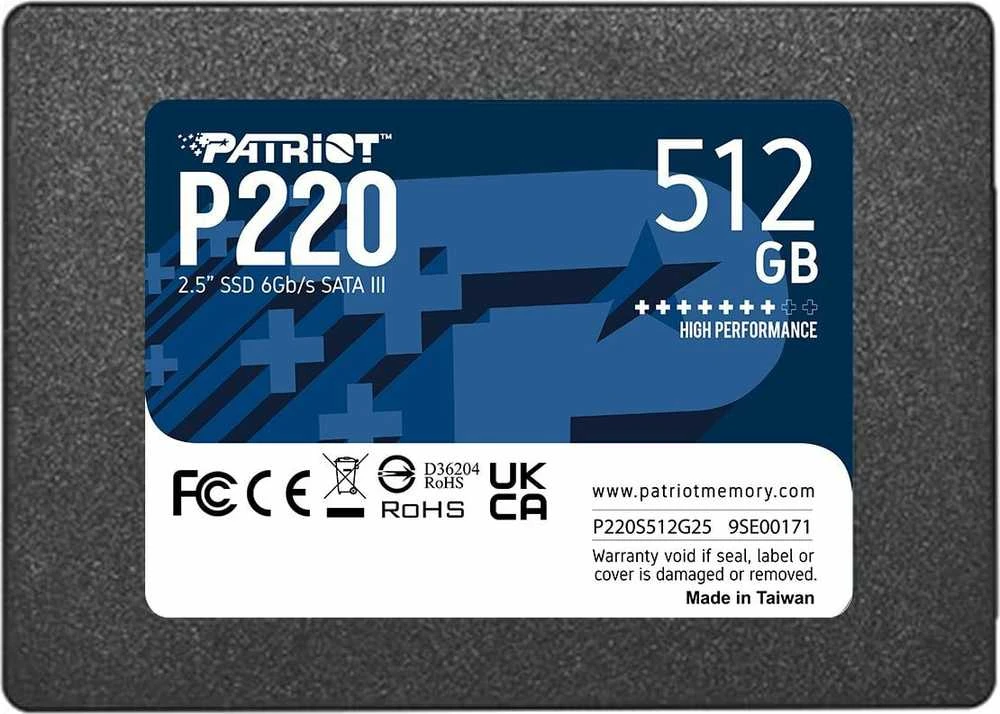 PATRIOT P220 SATA 3 512 GB SSD 550/500 MB/s