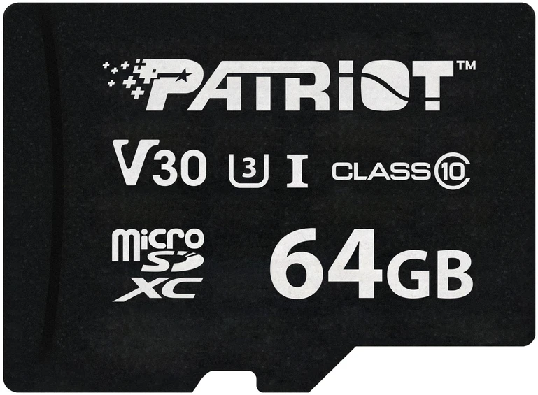 Atminties Kortelė - Patriot VX Serija 64GB V30 Klasė 10 UHS-I U3 4K UHD