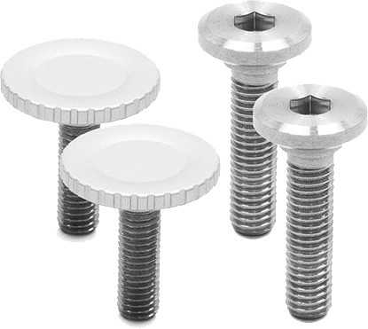 Peak Design Rinkinys Śrub Bolt Sidabrinis v3