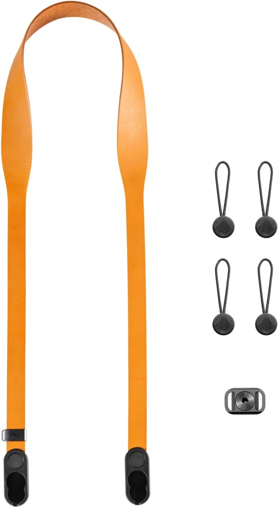 Peak Design Dirželis Form Leather Camera Strap Short Amber – gintarinis