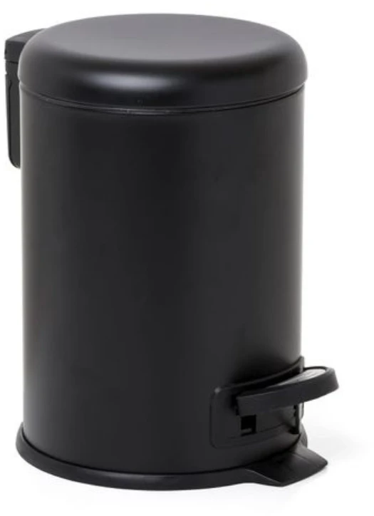 Tefal Tatay pedalų kibiras 3L, šiaurietiško nerūdijančio plieno/juodas