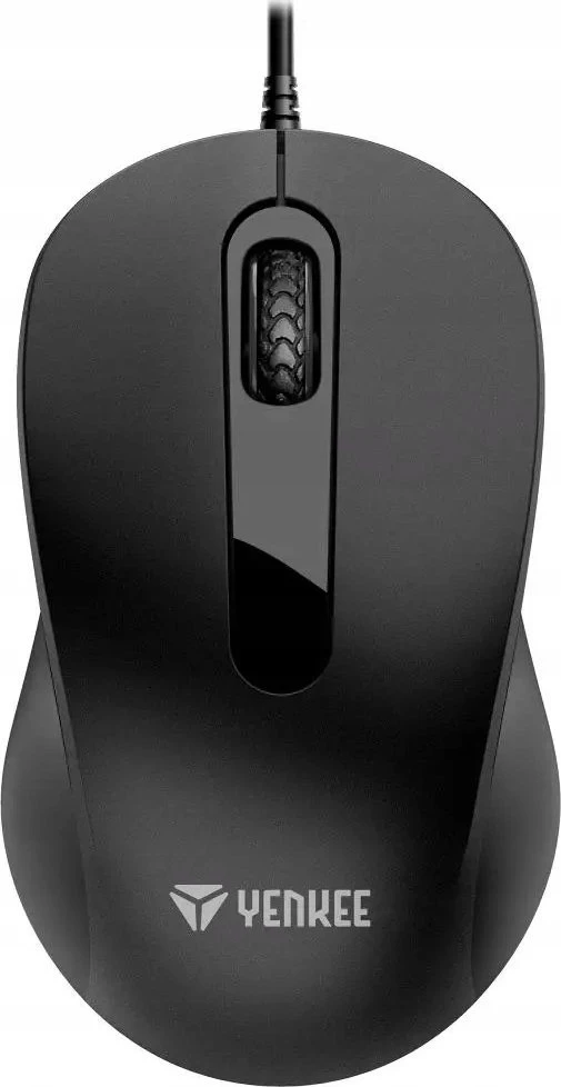 Yenkee Simetrinė USB pelė su laidu, 3 mygtukai, 1000DPI optinė