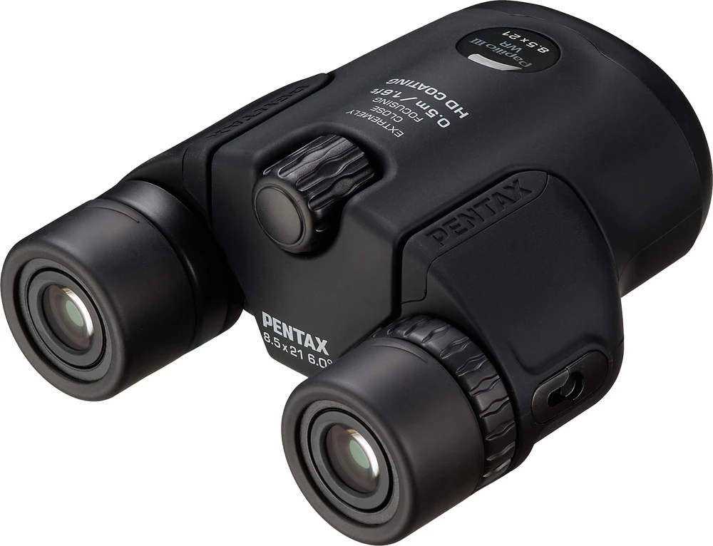 Žiūronai Ricoh Pentax Binoculars WR 8,5x21 Papilio III Juodas