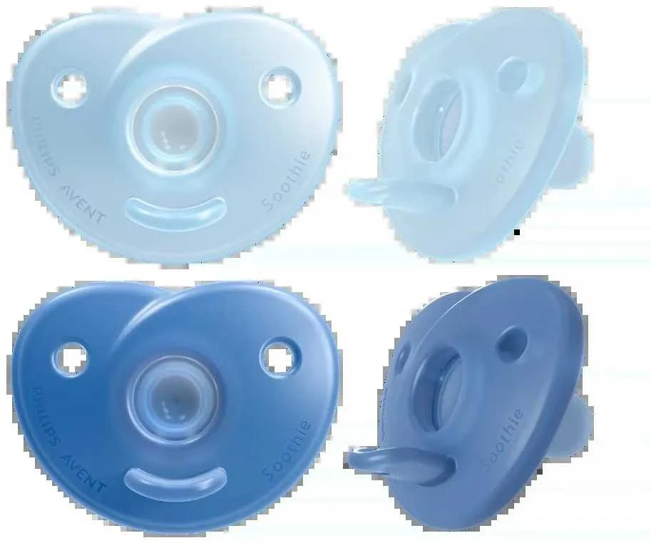 Philips Soothie čiulptukai mėlyni, 4 vnt komplektas