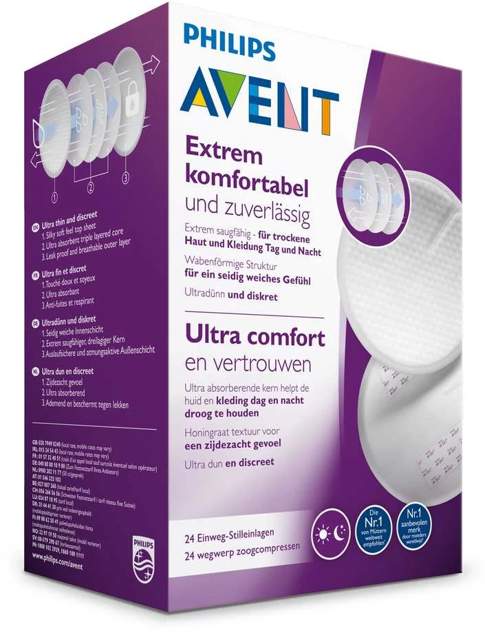 Philips AVENT SCF254/24 Vienkartiniai įklotai 24 vnt.