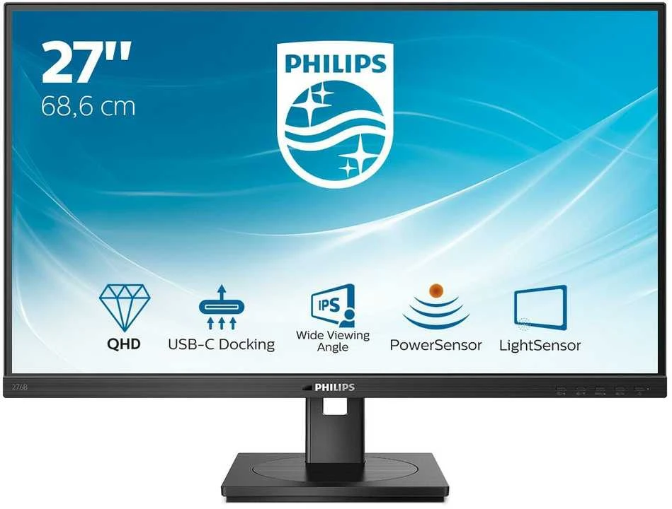 Monitorius PHILIPS 276B1/00 27", Juodos spalvos