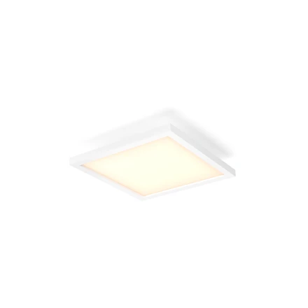Lubinis šviestuvas „Philips Hue Aurelle“ kvadratinis panelinis šviestuvas, „Baltas“ | 2200–6500 „Hue Baltas Ambiance“