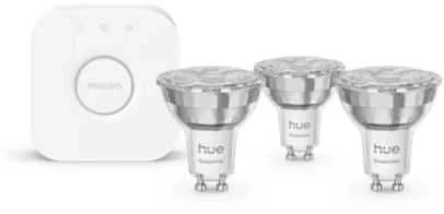 Rinkinys Philips HUE E WCA 345 GU10 | 4.7 W | 16 milijonų spalvų (3vnt. + šakotuvas)