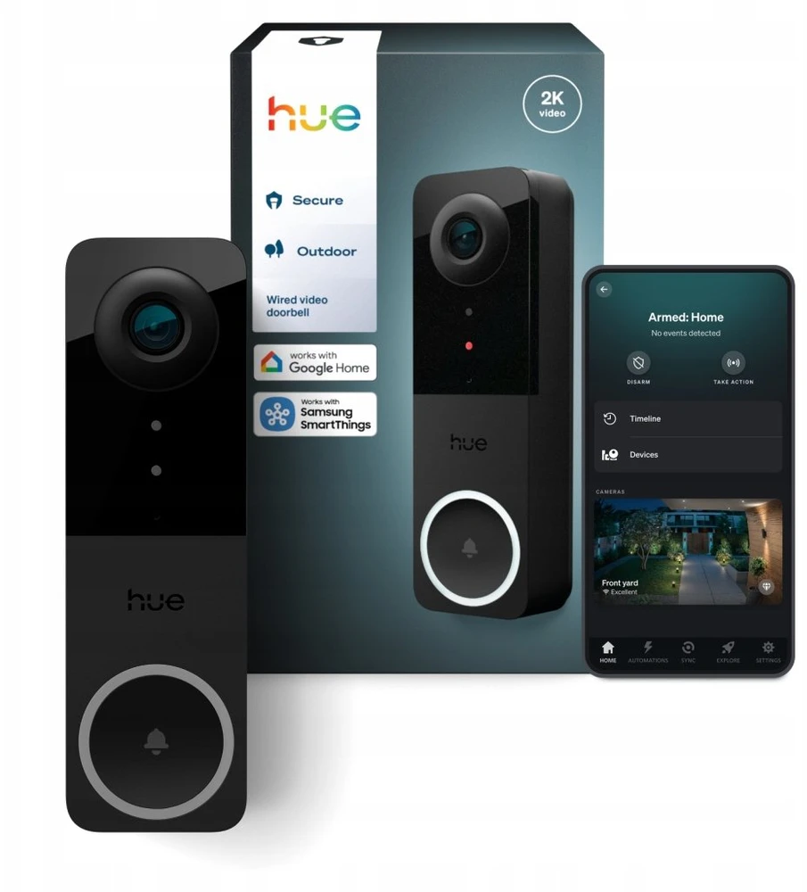 Philips Hue Video Doorbell Camera, EU/UK | Juodas