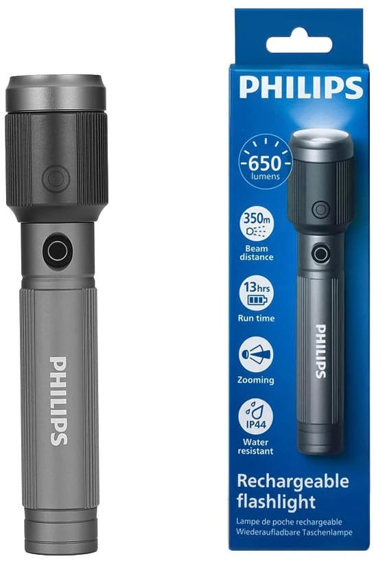 Žibintuvėlis ACV Philips latarka LED 15W 2000mAh aliuminio SFL2141/10