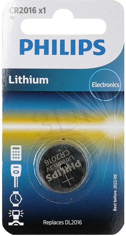PHILIPS Lithium CR2016 /elementas